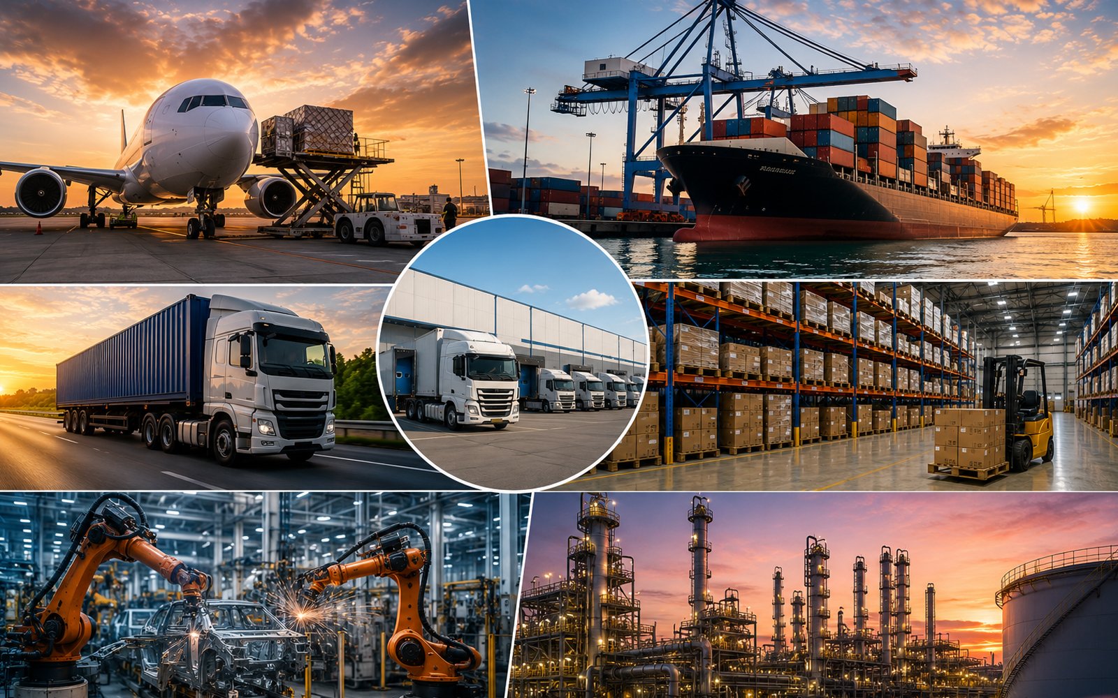 Industrial logistics and global freight operations
